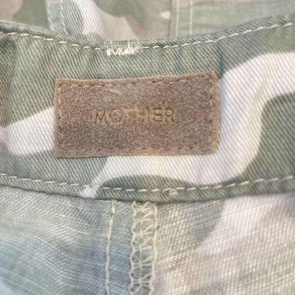 MOTHER Shaker Chop Crop Fray Desert Print Size 28 - Picture 5 of 7
